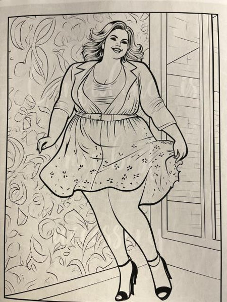 Colorful and Curvy Adult Coloring Book